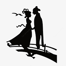 七夕牛郎织女鹊桥相会剪影 新图网七夕牛郎织女牛郎织女剪影鹊桥相会in 2020 Human Silhouette Silhouette Human