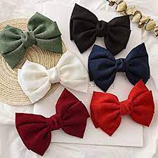 Download Amazon Com Hair Bow Clips French Hair Bows Barrette Hair Accessories For Women Girl And Ladies Ideal Gift For Birthday Daily Wear And Holiday Present 6pcs Beauty