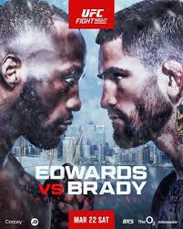 Liveresultat UFC Fight Night 255: Edwards vs. Brady