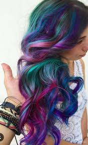 Black And Rainbow Hair Color Purple Green Blue Dark Rainbow Dyed Hair Inspiration Glamhairartist Blue Ombre Hair Hair Styles Hair Inspiration