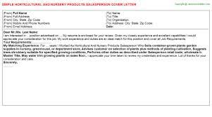 Often times candidates are disqualified because this term is associated with being out of touch. Nursery Cover Letters
