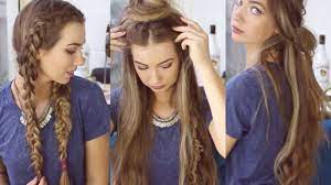 This is an amazing example of one of the simplest boho hairstyles for long hair, that will look great at any kind of wedding. 3 Quick And Easy Boho Hairstyles Cute Heatless Hairstyles Youtube