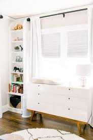 Modern Bright Nursery In A Small Space Project Nursery Small Space Nursery Bright Nursery Modern Changing Tables