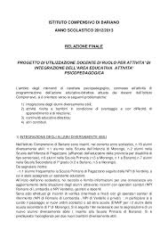 Relazione Finale Prog Psicopedagogista 2012 2013