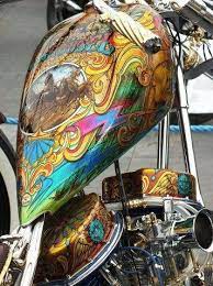 Aerografia Tanque 13 Motorcycle Painting Custom Paint Motorcycle Bike Art