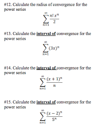 Series calculator computes sum of a series over the given interval. Interval Of Convergence Calculator Power Series
