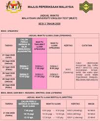 Kalendar peperiksaan muet tahun 2021 jadual ujian dan pendaftaran. Muet Daftar 2020 Sesi 2 Semakan Slip Daftar Muet 2020 Online Sesi 1 2 3
