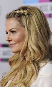 The rest of the hair is pulled front towards the braid and it goes over the shoulder. Summer Hairstyle For Bangs Hair Styles Braided Bangs Hairstyles Long Hair Styles