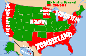 U S States Most And Least Likely To Survive The Zombie