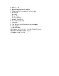 .on 2017 in united states story: The Ellen Degeneres Show Worksheet For Season 15 Episode 148 Aired May 2 2018