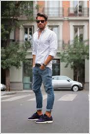 Black And White Striped Shirt Outfit Ideas Men 40 Evergreen Vertical Striped Shirt Outfits For Men Men S Fashion 2017 Mens Street Style Mens Outfits White Jeans Men