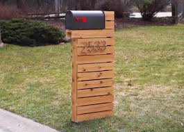 Its humble origins are enough to convince you of this. Modern Mailbox Natural Cedar Etsy