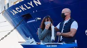 The rocket reached an altitude of 62 miles (100 km) —breaching the boundary between earth's atmosphere and space — and landed back at the launch site eight minutes later, the company said. Jeff Bezos Names Rocket Landing Ship In Honor Of His Mother