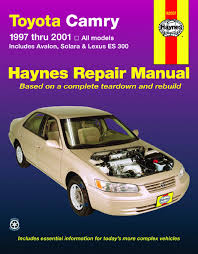 The lexus es and toyota avalon. Toyota Camry Avalon Solara Lexus Es 300 1997 Thru 2001 Haynes Repair Manual Robert Maddox Jay Storer John H Haynes 9781563924040 Amazon Com Books
