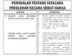 Fahami apa itu tuhan dn fahami yg namanya nabi atau rosullulloh kenal kah?. Persoalan Tentang Tatacara Perolehan Secara Sebut Harga