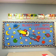 What an interesting winter themed bulletin board ideas! Outer Space Decorations For Classroom