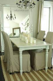 White Farmhouse Table Cottage Dining Room In The Fun Lane Cottage Dining Rooms Shabby Chic Dining Room Chic Dining Room
