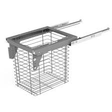 The real solutions by knape & vogt 12.125 in. Sige Pull Out Laundry Basket To Suit 450mm Cabinet Grace Bathroom