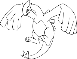 Coloriage pokemon groudon a imprimer coloriage en ligne. Coloriage Lugia Pokemon Legendaire A Imprimer Et Colorier