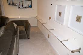 Building A Sofa Table Using Ikea Ekby Wall Mounted Shelves Built In Sofa Ikea Ekby Sofa Table