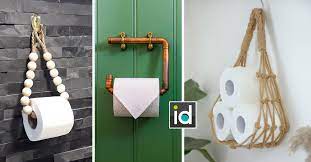 La haute finition de ce produit garantit la durabilité et la stabilité de son matériau et vous vous ferez donc une joie de l'utiliser pendant longtemps. Un Porte Rouleau Papier Toilette Diy Pour La Salle De Bain 13 Inspirations