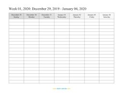 Weekly Calendar 2020 Word Excel Pdf Weekly Calendar 2020 Word Excel Pdf Free Blan In 2020 Weekly Calendar Printable Printable Calendar Design Monthly Schedule Template