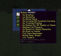 No swearing(cussing) you cannot kill other players no abusing commands (if opped) no greifing ever the penalty to. Ultimaterules Spigotmc High Performance Minecraft
