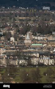 View of Perth city centre from Magdalene Hill, Perth, Scotland, UK Stock  Photo