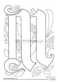 Maybe you would like to learn more about one of these? Illuminated Letter M Colouring Page