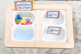 sink or float experiment + worksheet