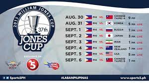 Gilas pilipinas vs new zealand fiba olympic qualifying tournament game held last july 6, 2016 at mall of asia arena. Gilas Pilipinas 2015 Jones Cup Schedule Gilas Pilipinas Basketball