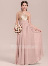 58 00 A Line Princess One Shoulder Floor Length Chiffon Junior Bridesmaid Dress With Ruffle Jj S House Girls Bridesmaid Dresses Chiffon Flower Girl Dress Bridesmaid Dresses Uk