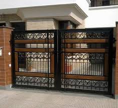 Modern driveway gates, wrought iron gates, custom driveway gate, metal gates, decor, entrance, contemporary gates, wood automated gates, ranch gates, farm gates, gate design ideas. 10 Latest Iron Gate Designs For House With Pictures In 2020 House Gate Design Iron Gate Design House Main Gates Design
