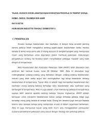 Contoh ikrar keselamatan di tempat kerja. Pdf Budaya Keselamatan Dan Kesihatan