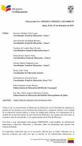 El bachillerato general unificado es un programa de estudios creado por el ministerio de educación (mineduc) con el propósito de ofrecer un mejor servicio educativo para todos los jóvenes que hayan aprobado la educación general básica (egb). Memorandum Mineduc Red De Maestros Ecuador Facebook