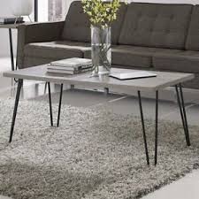 4.5 out of 5 stars. Modern Classic Vintage Style Coffee Table With Wood Top And Metal Legs Ebay