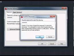 Protect Autocad File With Password Youtube Since two days, i keep getting error messages that i can't write to files (it seems not to matter which file i try to access). protect autocad file with password