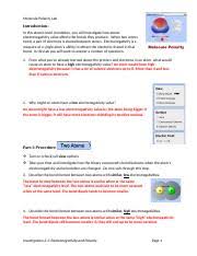 Transcribed image text from this question. Molecular Polarity Lab Answer Key 17 Vsepr Theory And Shapes Of Molecules Experiment