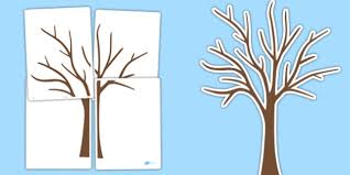 Large collection of decorative stencils for diy wall decor. Large Tree Cut Out Template Teacher Made