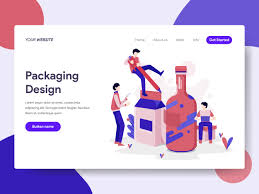 Deskpack is a collection of packaging prepress plugins for adobe illustrator & photoshop. Landing Page Template Of Packaging Design Illustration Concept Isometric Flat Design Concept Of Web Page Design For Website And Mobile Website Vector Illustration Download Free Vectors Clipart Graphics Vector Art