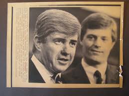 AP Wire Press Photo 1985 US Rep Jack Kemp Rep John McKernan News Conference 