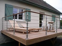 Gardes Corps Beaumont Main Courante Bois Terrasse Composite Terrasse Gres