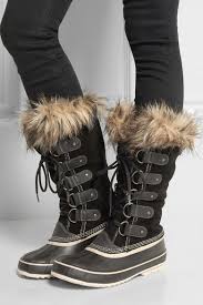 Black Joan Of Arctic Waterproof Suede And Leather Boots Sorel Boots Sorel Boots Outfit Leather Boots