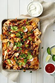 Nachos Au Poulet Teriyaki Recipe Recipes Unique Appetizers Chicken Nachos