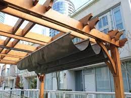 Incredible Diy Retractable Pergola Cover Retractable Roof From Ikea Sliding Curtain Tracks Outdoor Love Everyone Love Pergola Pergola Patio Retractable Pergola