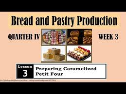 When hot, add the white chocolate. Tle Bread And Pastry Production Quarter Iv Week 3 Preparing Caramelized Petit Fours Youtube