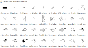 Symbole Fur Bauplanung Planer Bauplan Bau