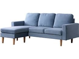 Paiement cb en 3x sans frais. Canape D Angle Reversible En Velours Gabby 3 Places Bleu Canard 102132 102138