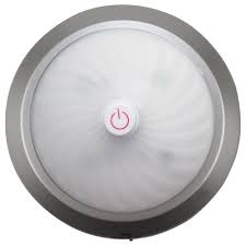 Meridian Led Push Button Tap Light Silver Walmart Com Walmart Com