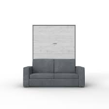 Additionally, it has a fold down middle armrest with cup holders for a romantic late night movie. Invento Queen Size Vertical Murphy Bed With A Sofa Maxima House